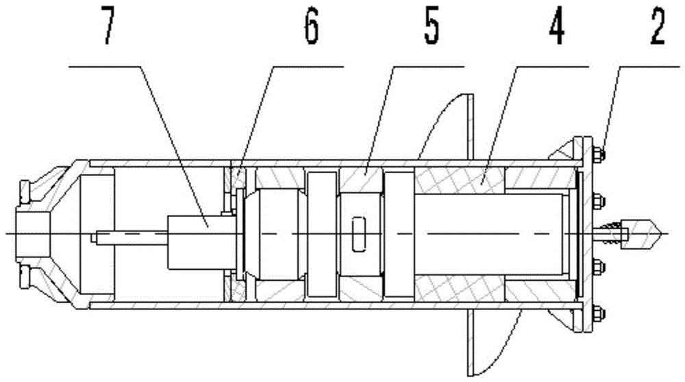 A split type mud gun seismic source drilling tool