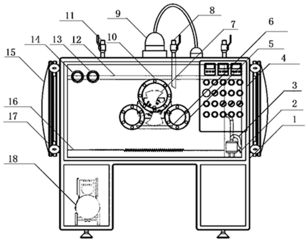 Retractable closed sweep-off resuspension smoke chamber and its detection method