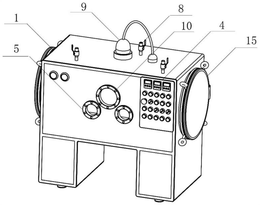 Retractable closed sweep-off resuspension smoke chamber and its detection method