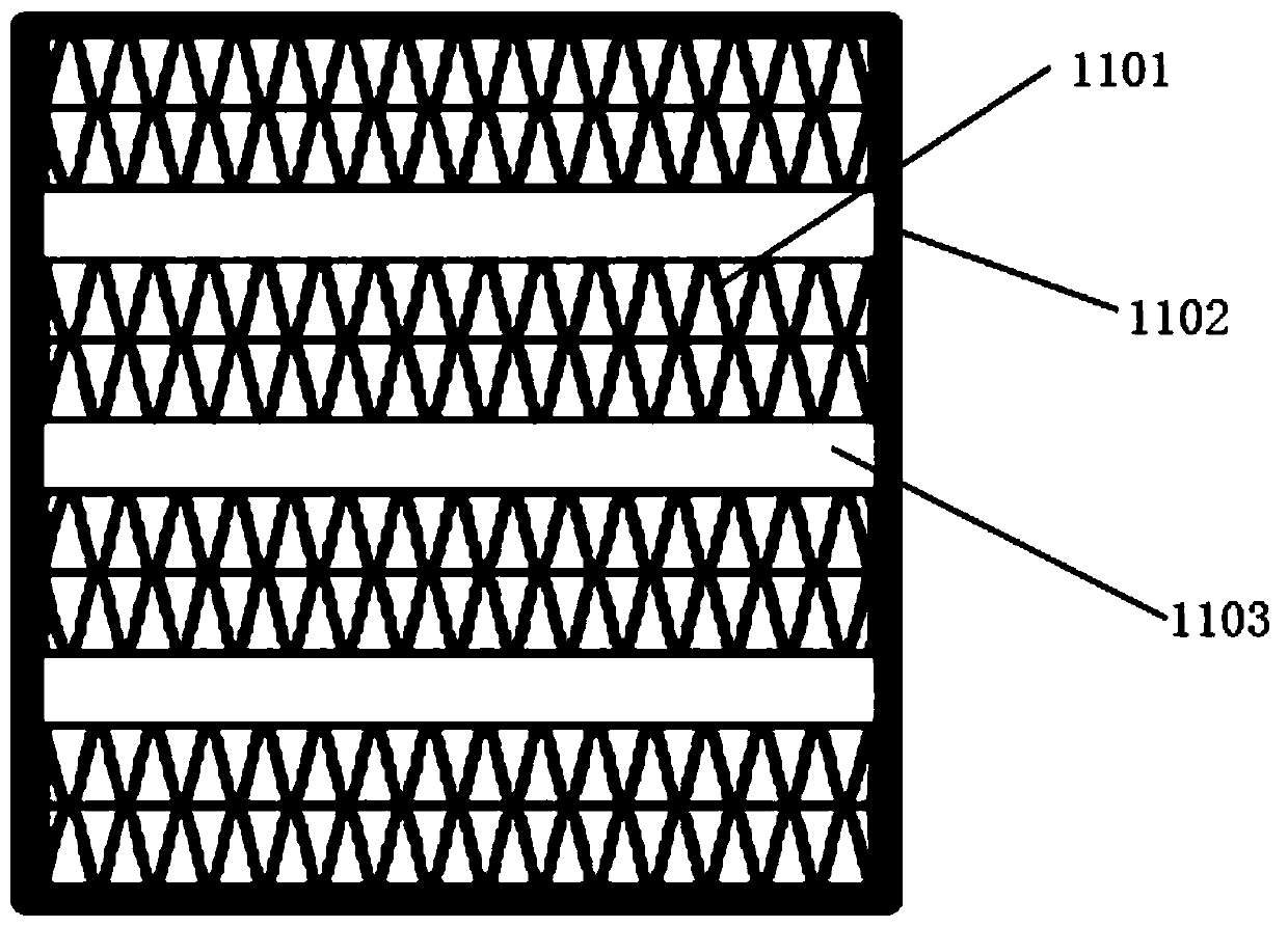 Thermal tactile representation device of virtual experiment platform