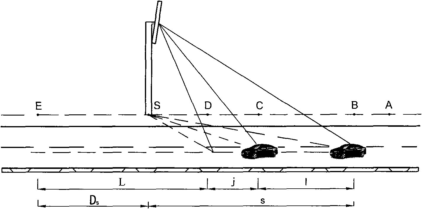 Method for joint design of colorized traffic sign and marked lines at intersection of urban road