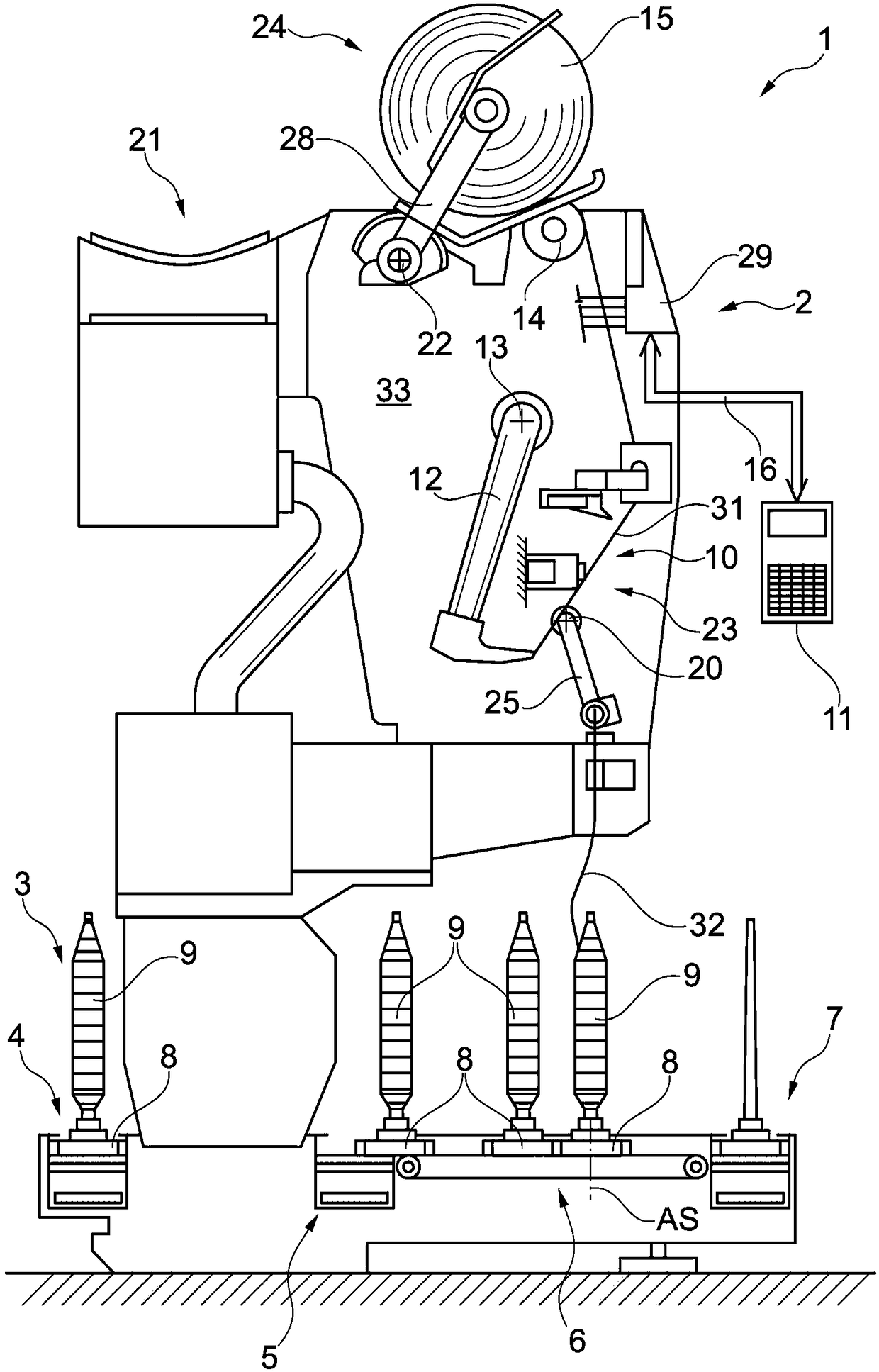 Yarn splicing device