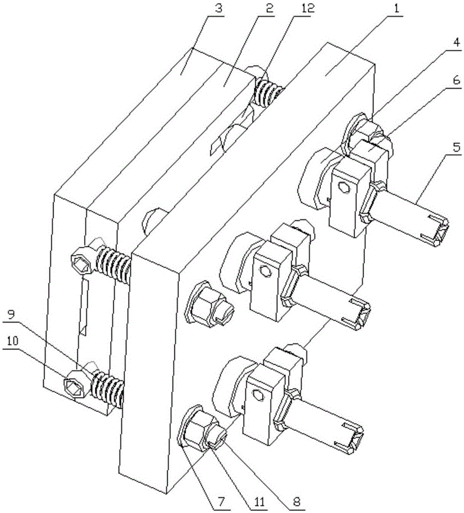 Reflecting mirror multidimensional adjusting device