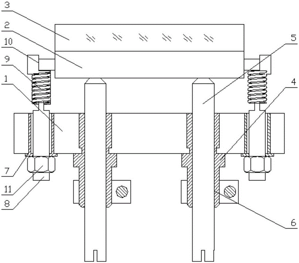 Reflecting mirror multidimensional adjusting device