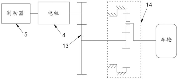 Electric forklift driving system