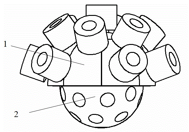 Magnetic levitation spherical motor