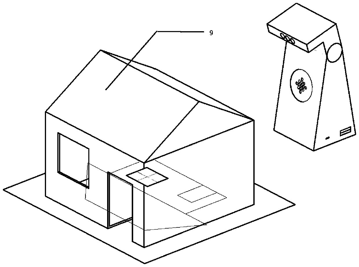 A portable engineering BIM model projection device and method based on augmented reality