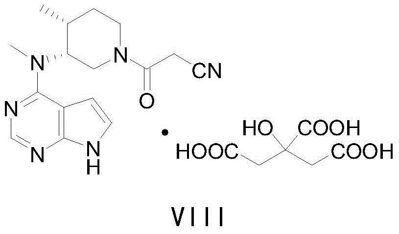 Preparation method of (3R,4R)-(1-benzyl-4-methylpiperidine-3-yl)methylamine-L-di-p-toluoyltartaric acid salt