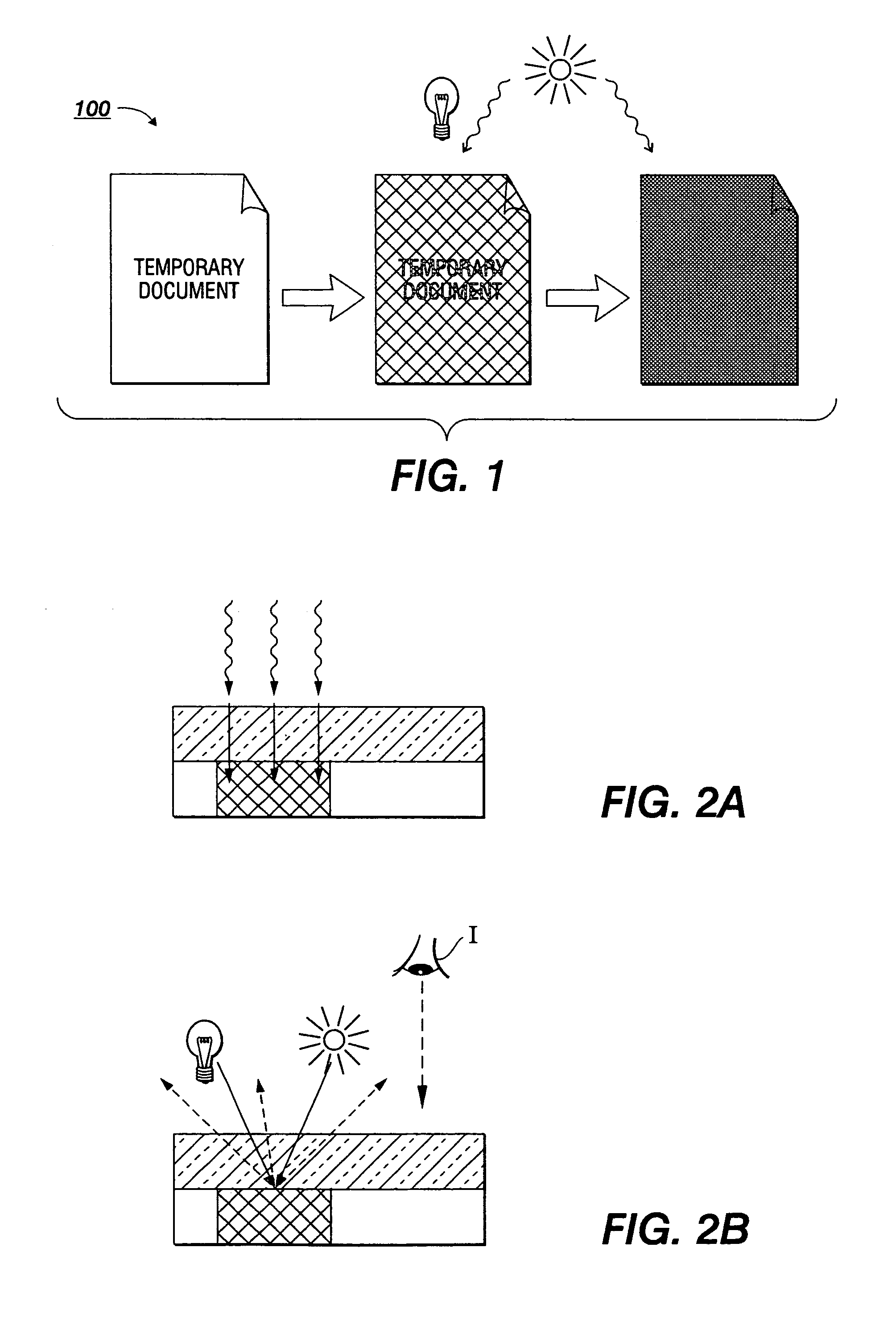 Protection of transient documents using a photochromic protective layer