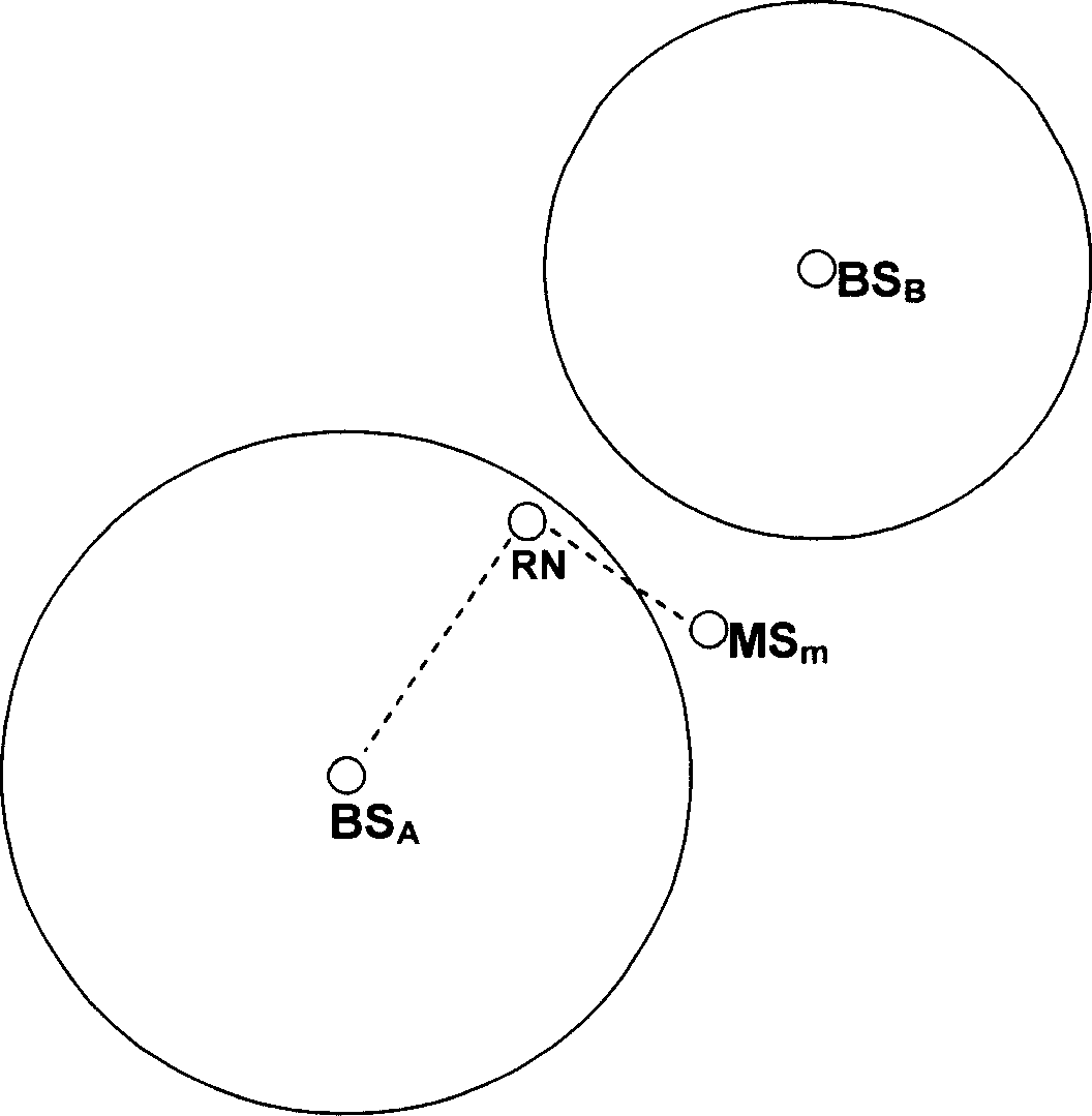 Method for network reconfiguration in multihop wireless mobile communication network