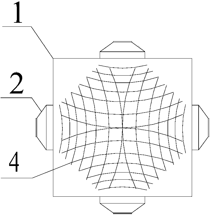 Device for removing fine particles by combining sound wave agglomeration and conventional dedusting