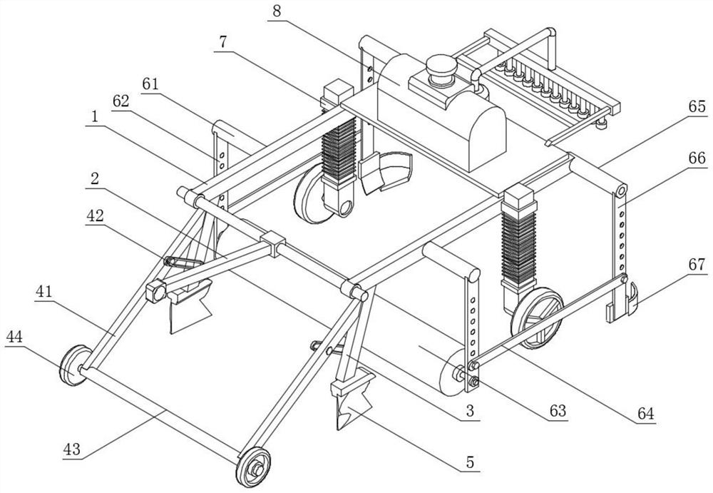 Agricultural planting film mulching device