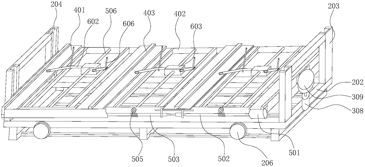 Rapid loading and unloading system of freight train