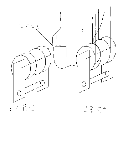 Quick replacement method for movable pulley blocks and wire ropes in cranes