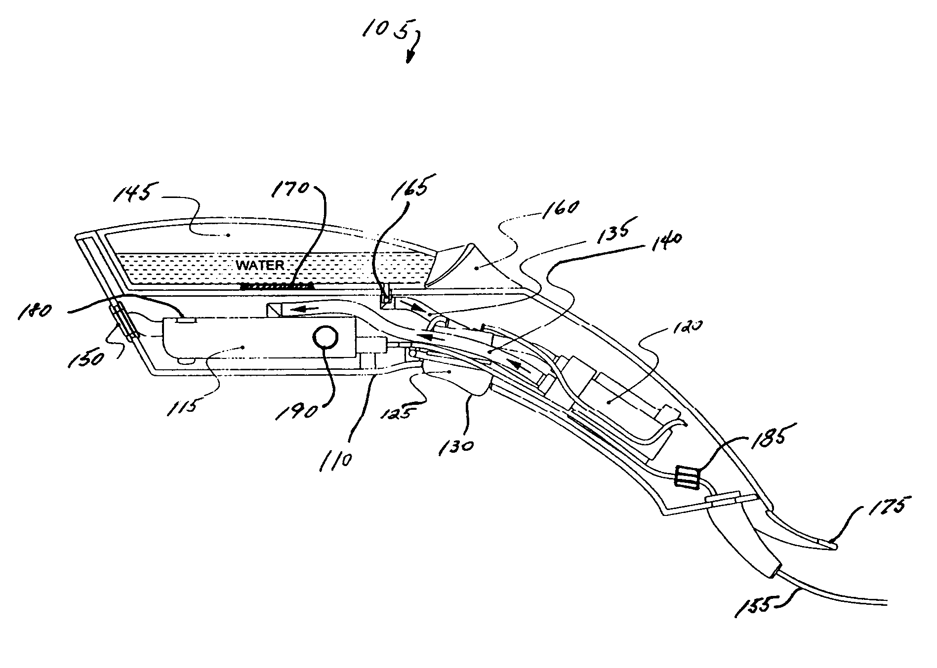 Hand held garment steamer