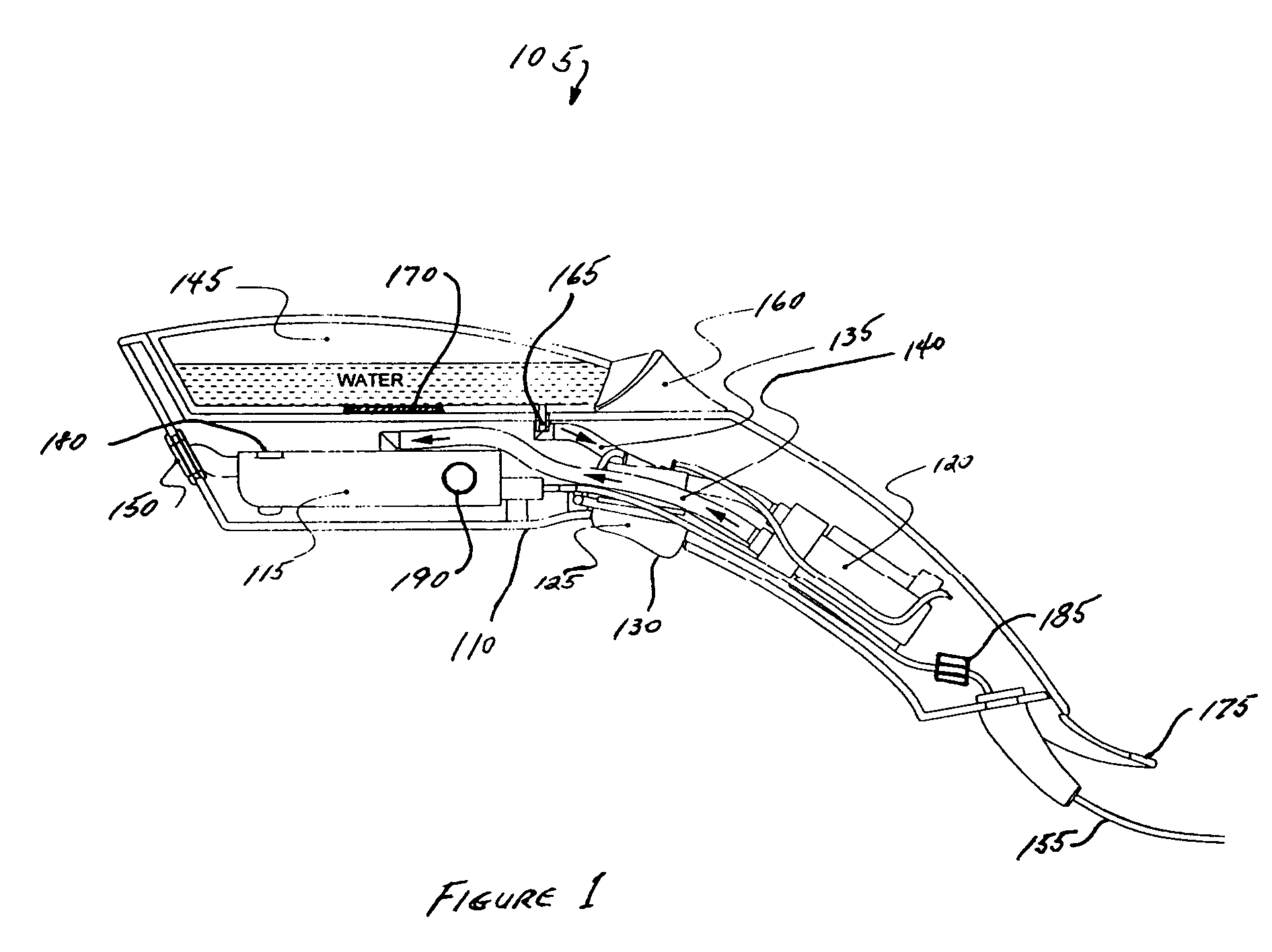 Hand held garment steamer