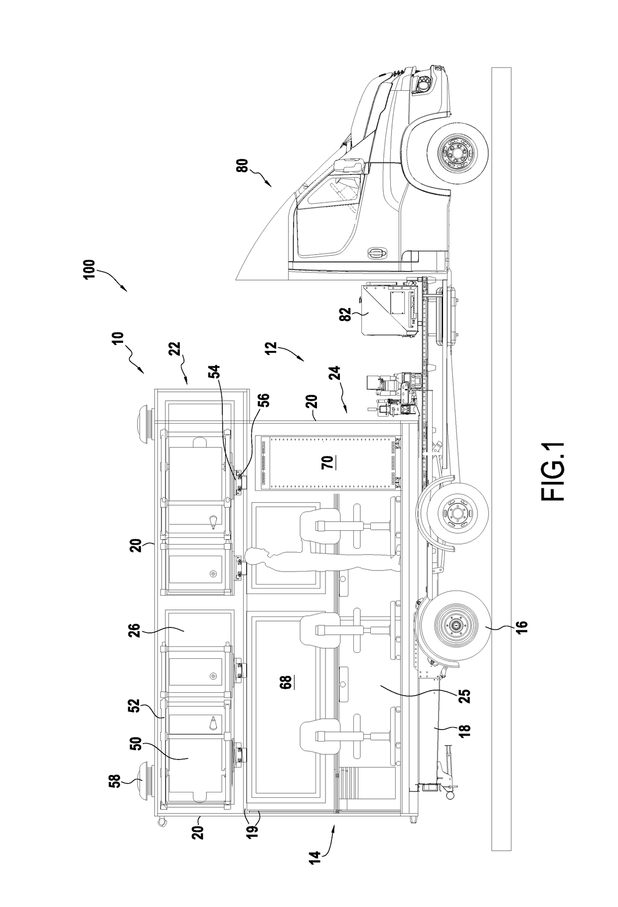 Mobile projection device for projection mapping.