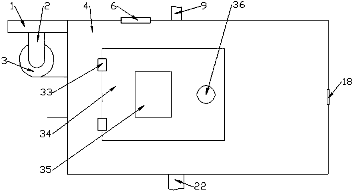 Water-based ink drying device for polyethylene plastic film printing pattern