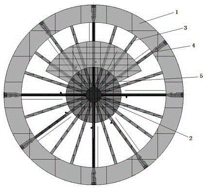 Water wheel type reinforcing treatment device used for improving water quality