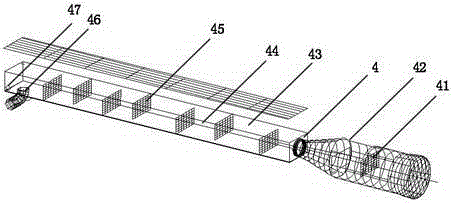 Water wheel type reinforcing treatment device used for improving water quality