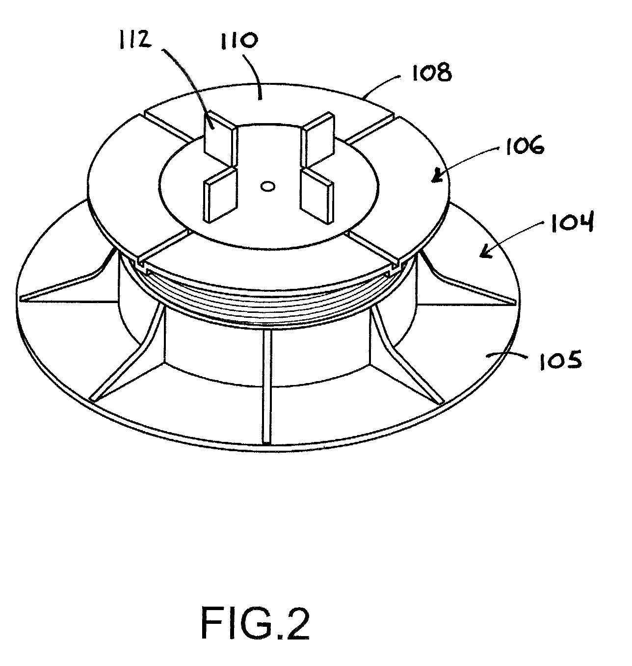 Support pedestal having an anchoring washer for securing elevated surface tiles