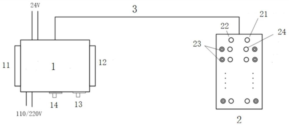 Switching value testing device and method