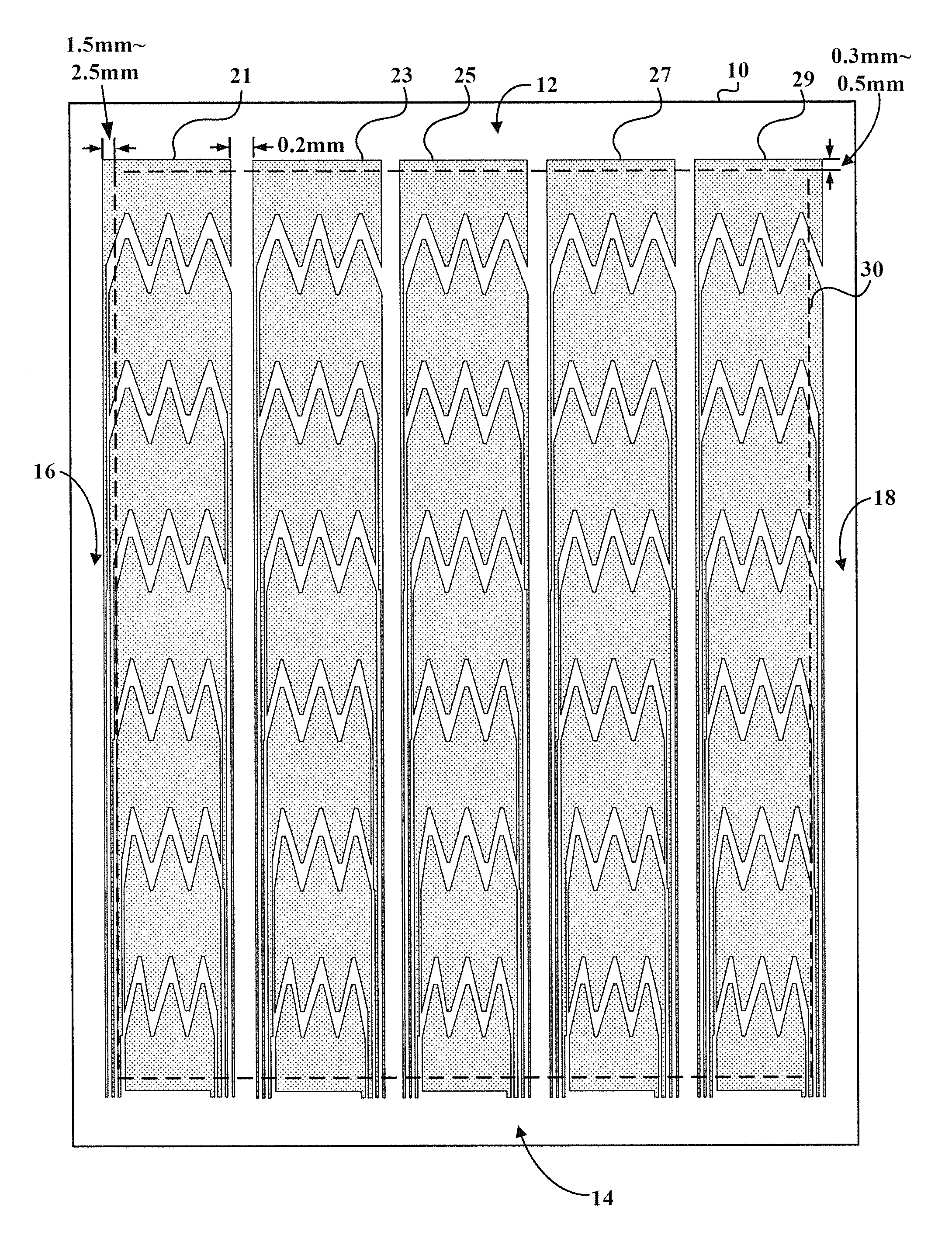 Sensing structure of touch panel