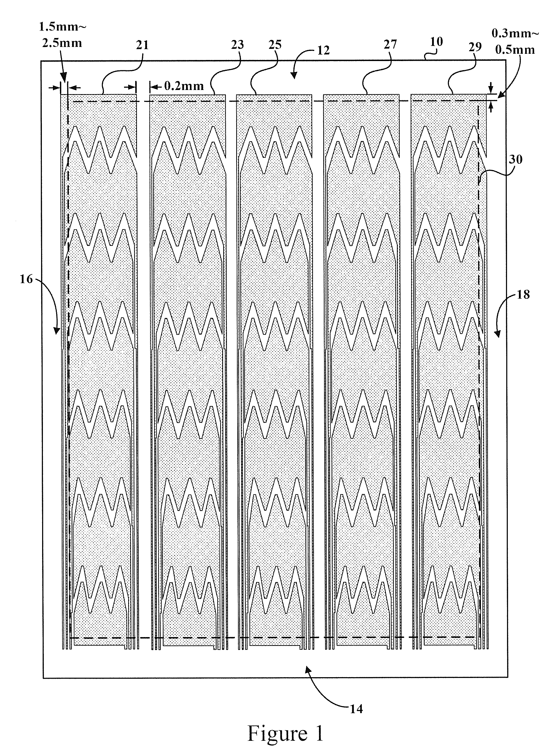 Sensing structure of touch panel