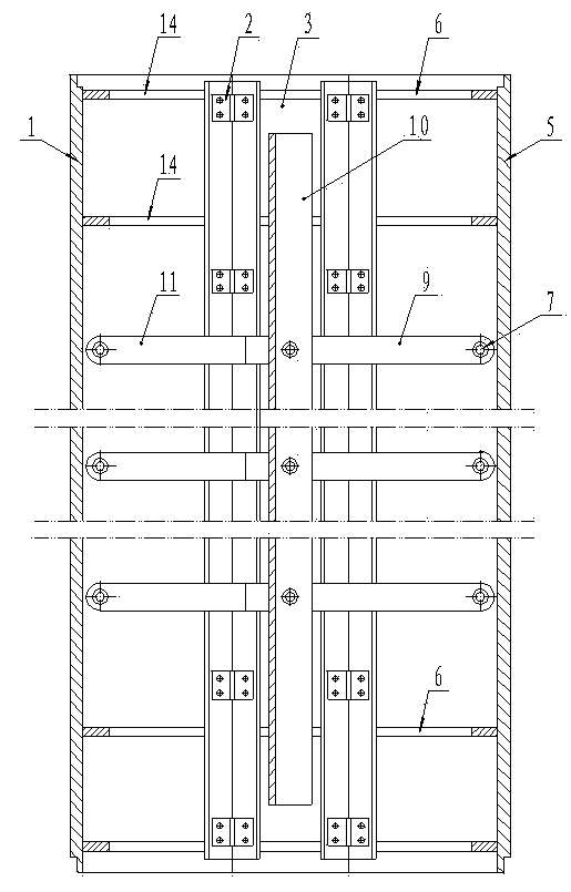 Movable die core of concrete core slab and box girder pouring die