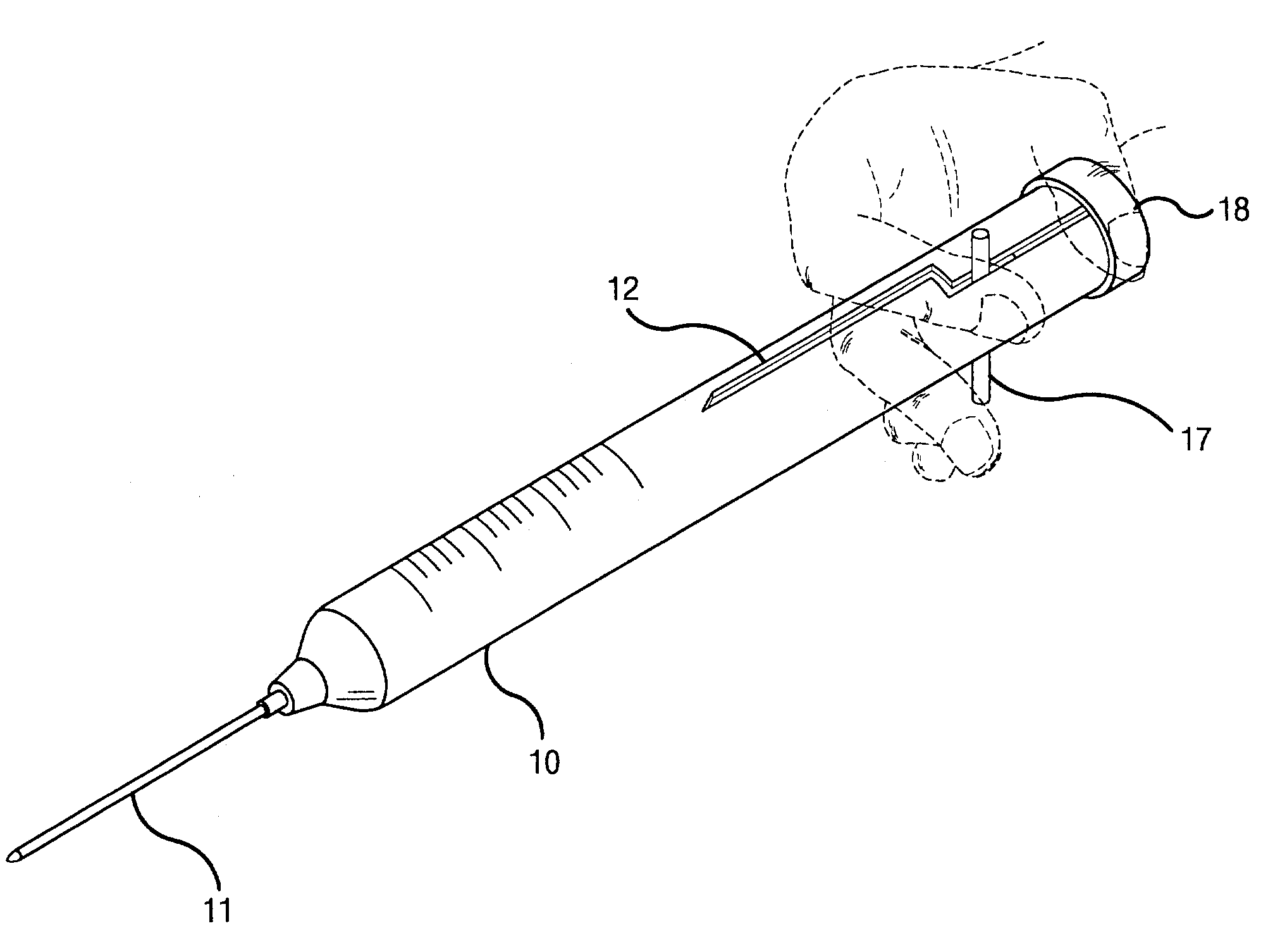 Syringe for collecting blood