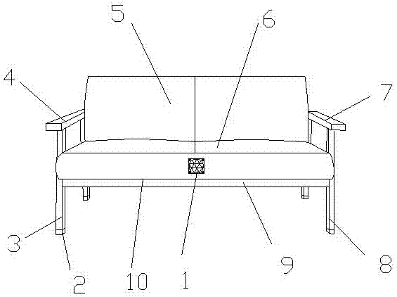 Sofa with air conditioning function