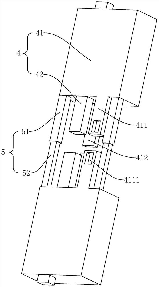 Environmentally friendly civil construction pre-embedded construction structure