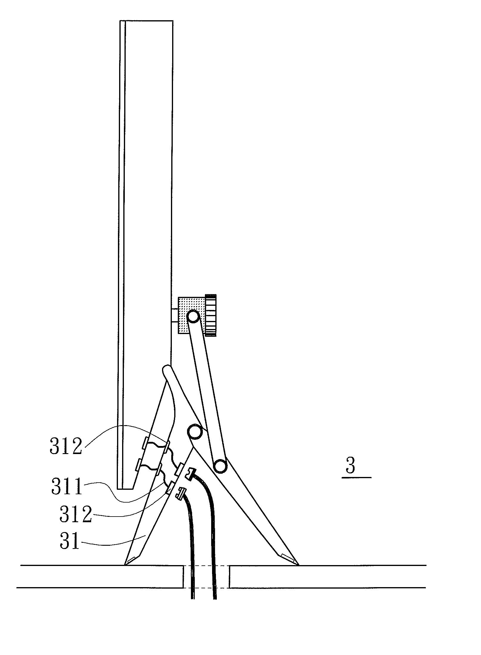 Base structure for monitor