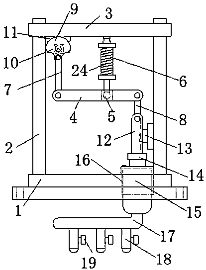 Dispensing device for electronic processing