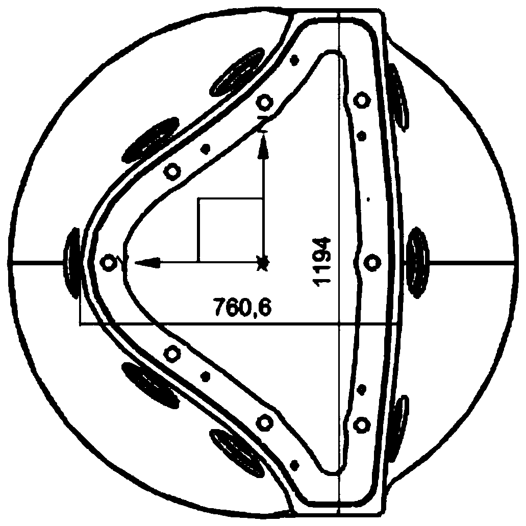 Precision casting forming technology for high-strength aluminum alloy of large thin-walled wing body fusion special-shaped cabin shell