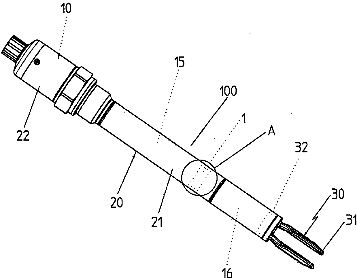 Adapter device with a mechanical interface for a measuring device