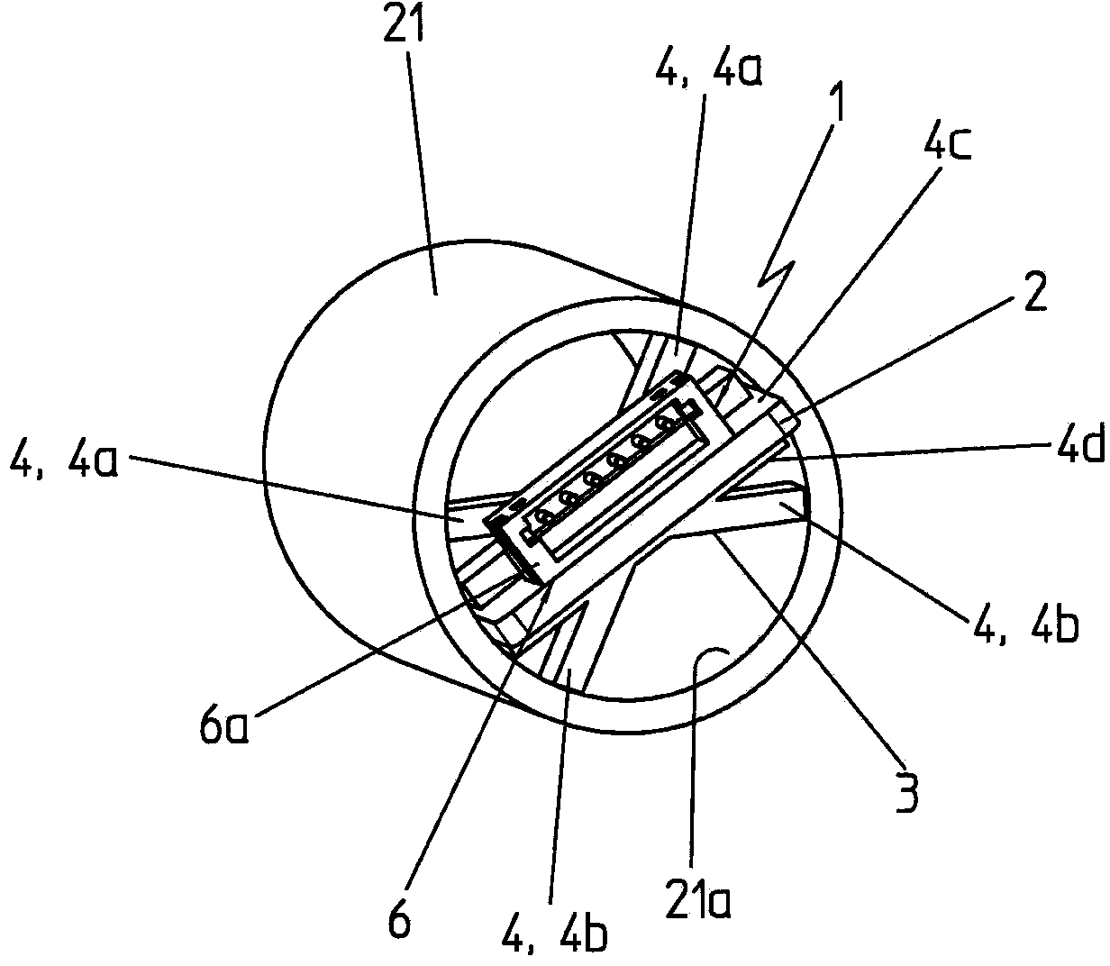 Adapter device with a mechanical interface for a measuring device