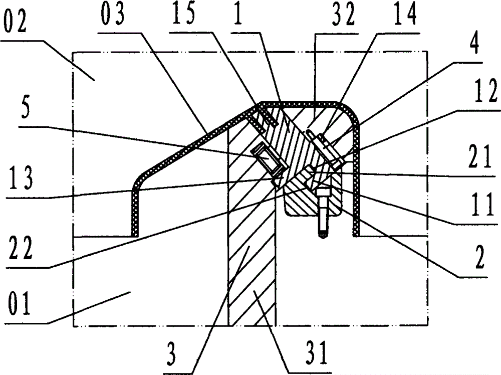 Straightly-jacking and obliquely-drawing device for injection mould