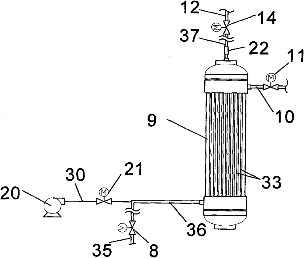 Integrated ultrafiltration membrane water treatment device integrating membrane fiber detection