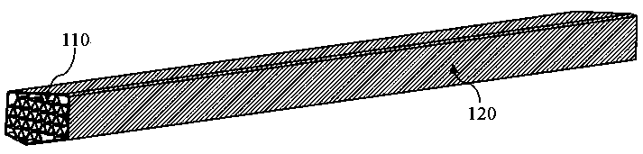 Regular polygonal constant-cross-section anti-bumping structure applied to composite material vehicle threshold