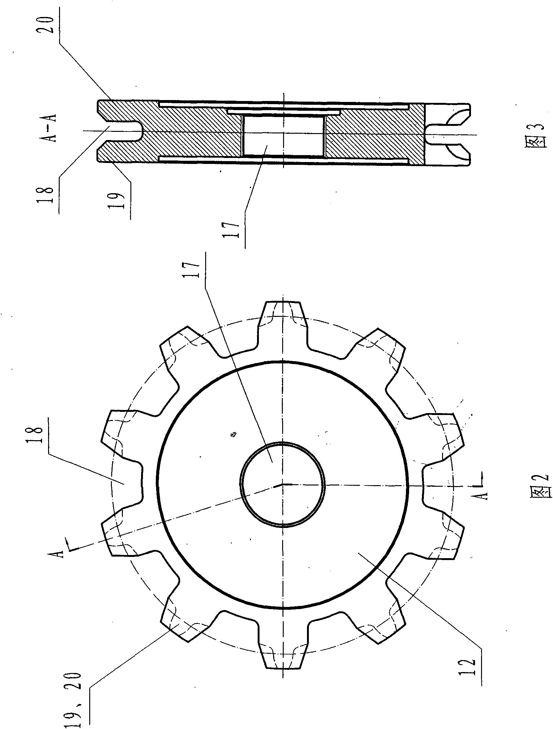 Hoist device of bracket transport vehicle