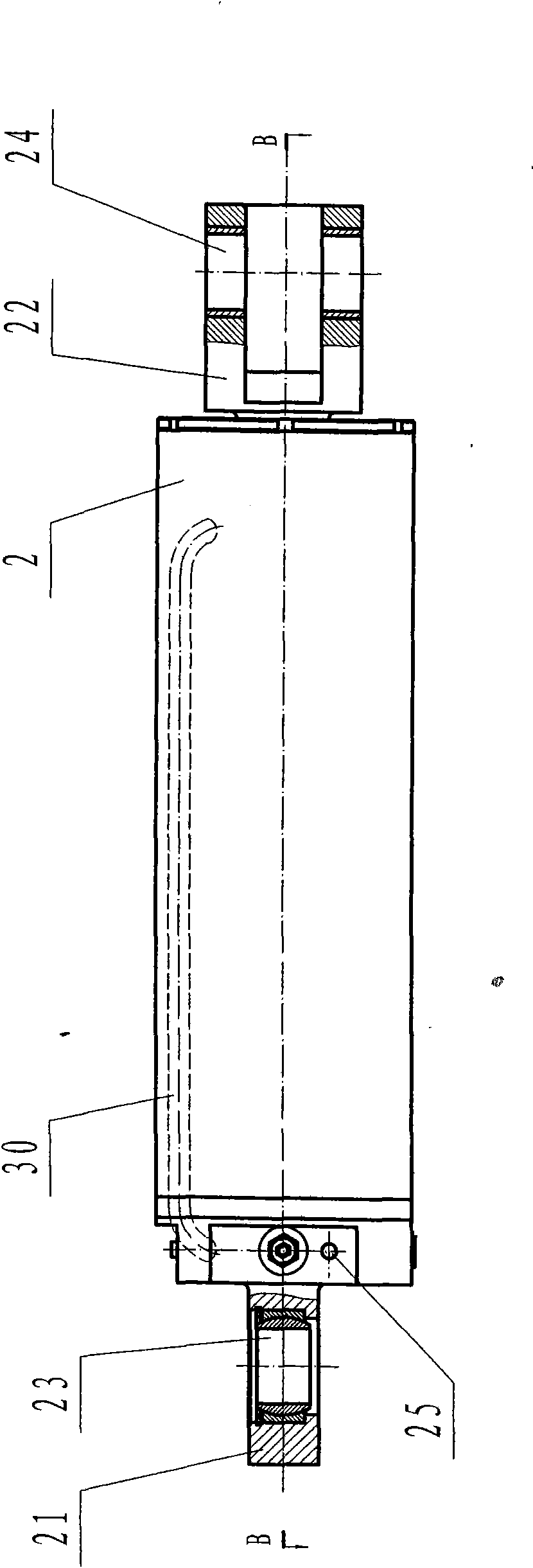 Hoist device of bracket transport vehicle