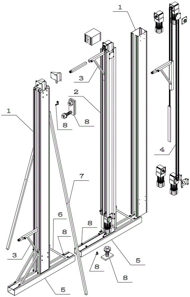 Awning mounting lift