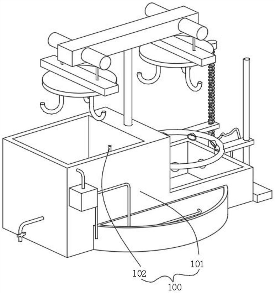 Phosphating device for manufacturing metal wire rope