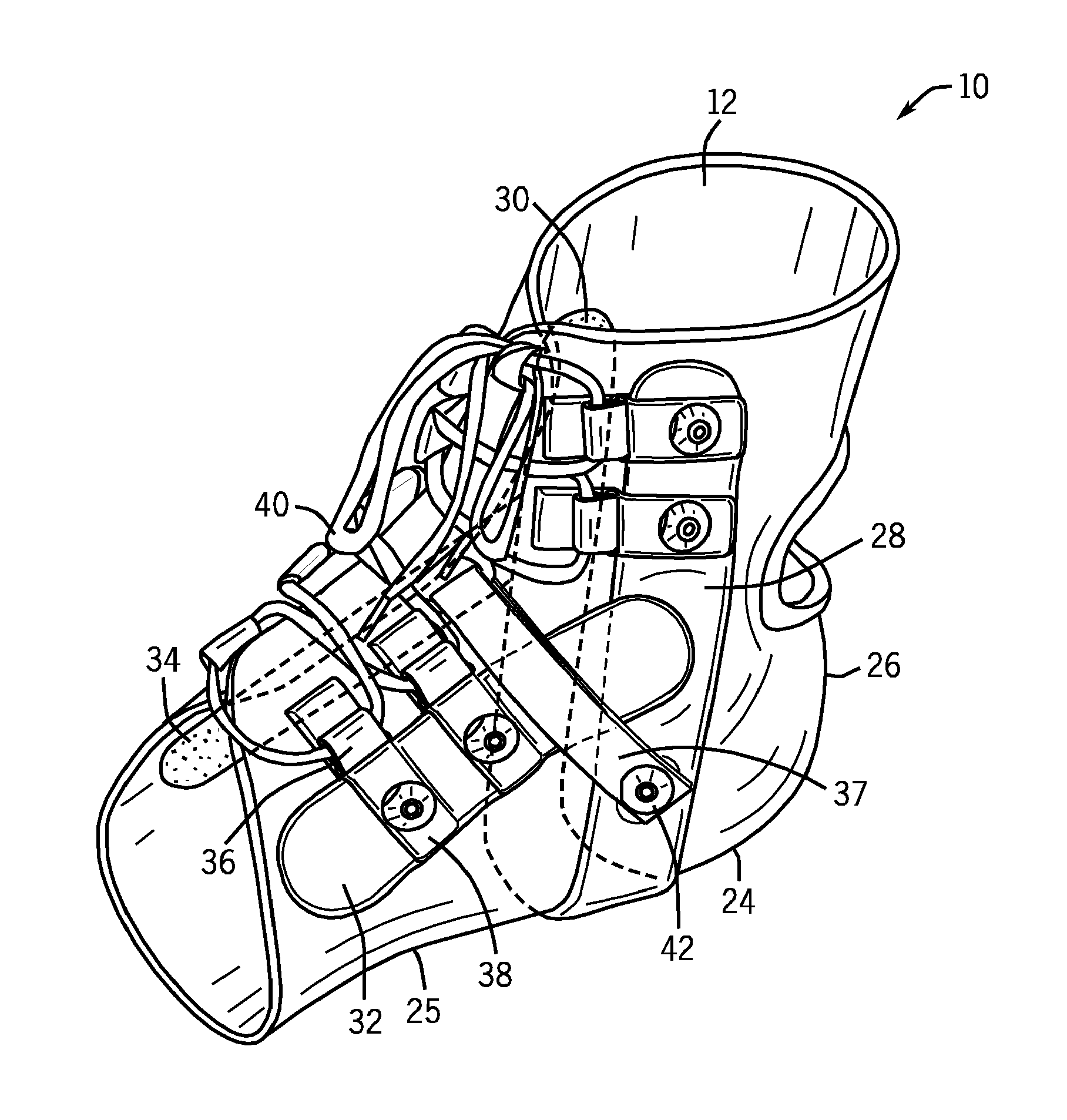 Ankle brace and method of making the same