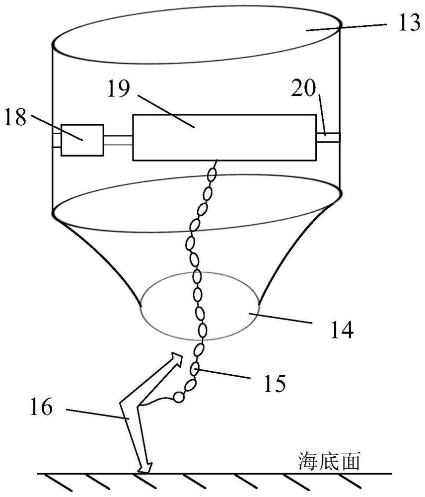 Wave energy power generation system for underwater vehicle