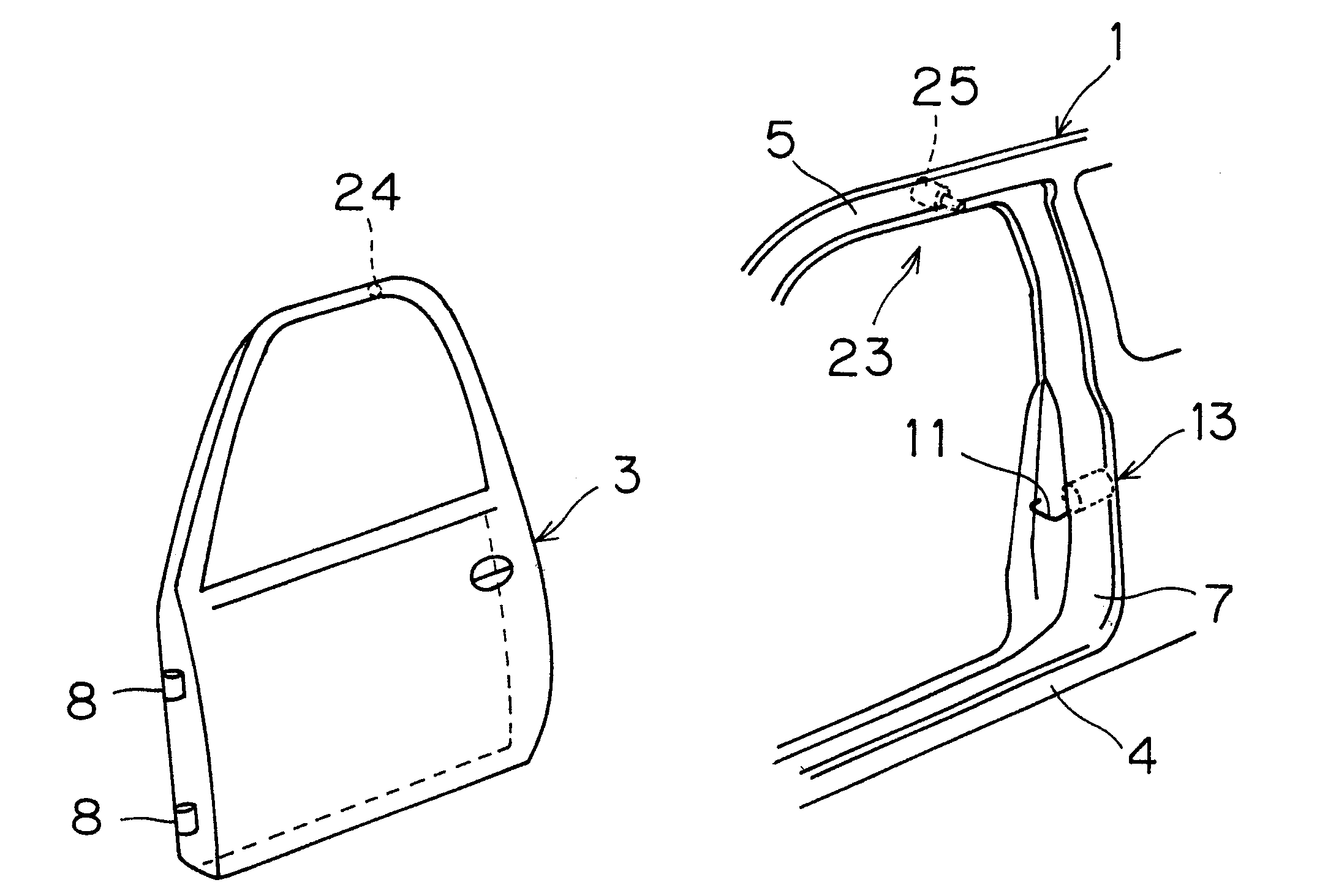 Vehicle body side structure