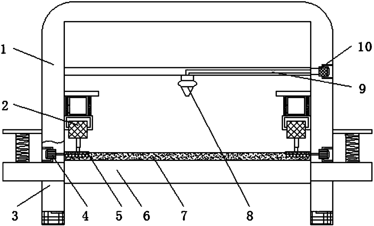 Sofa cover fabric automatic cutting device