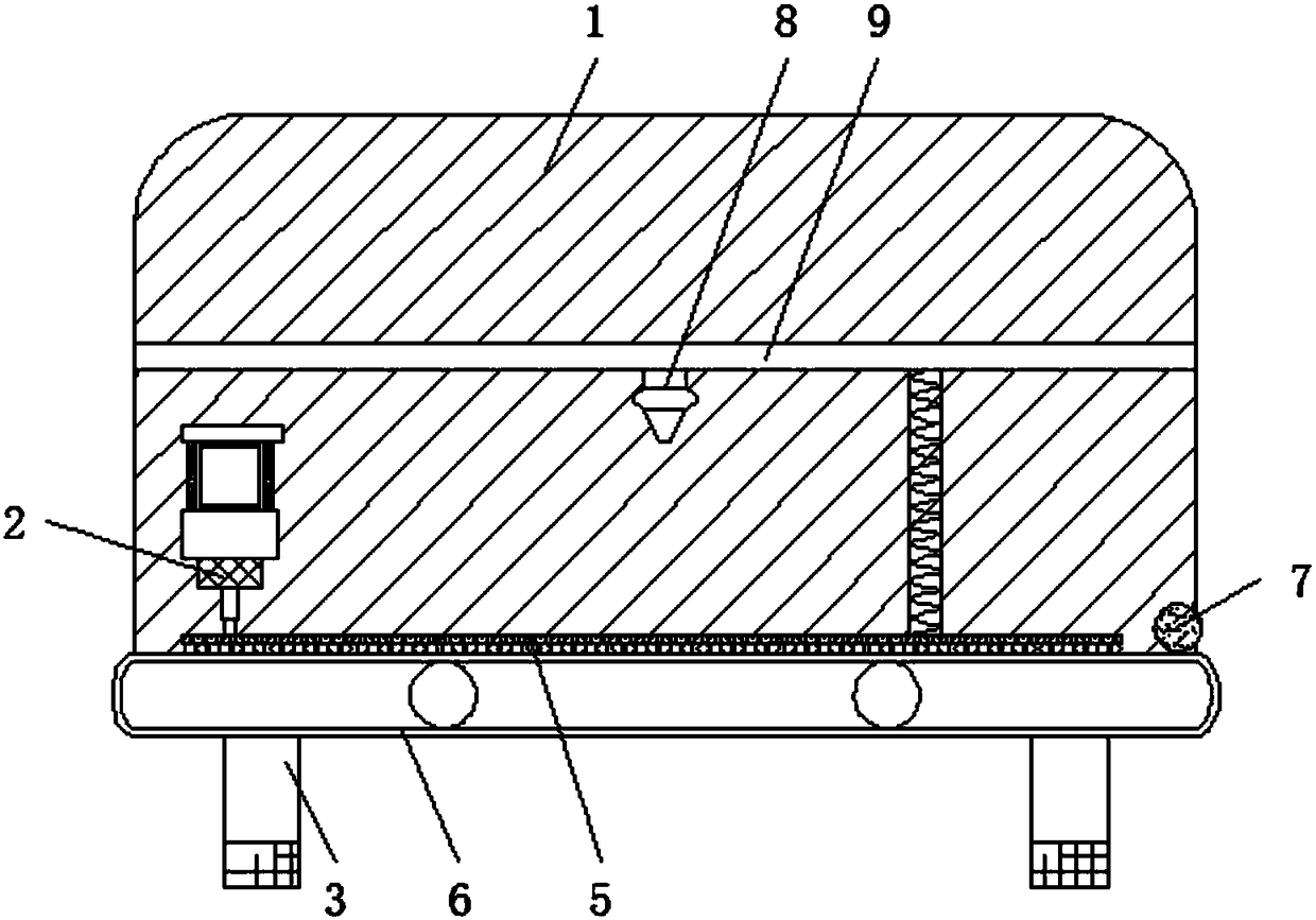 Sofa cover fabric automatic cutting device