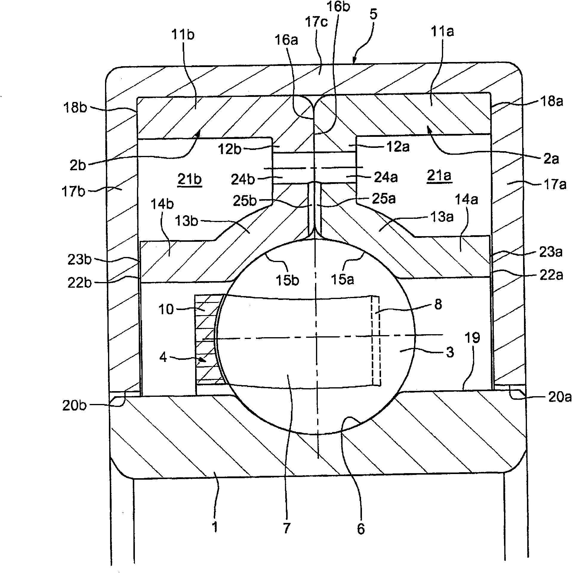 Rolling bearing having internal lubrication